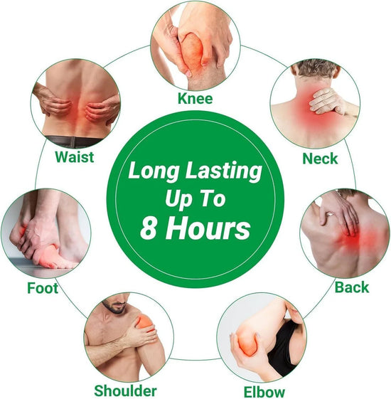 Herbal Knee Pain Relief Patches + FREE Herbal Oil Bottle